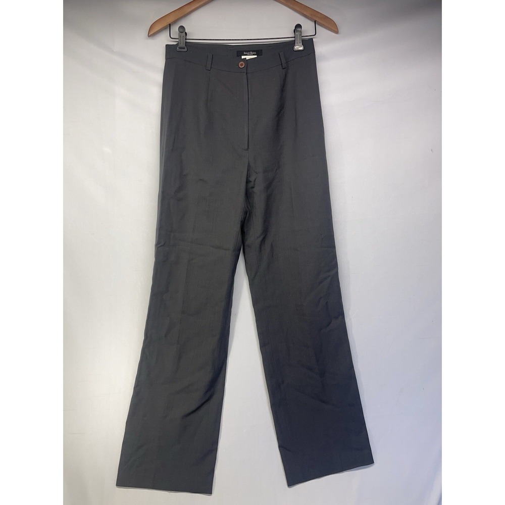 Vintage Izzat BABA Dark Gray Dress pants Wide Legs 70-90 - Picture 2 of 14